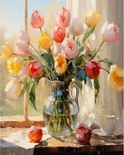 Arttoplus Flower Paint by Numbers Kit for Adults 16x20inch, MT12436-US 