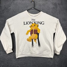 Disney Lion King Shirt Boys XXL Fleece Lined Simba Graphic Crew Sweatshirt