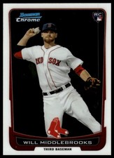 2012 Bowman Draft Picks & Prospects Will Middlebrooks #40 Chrome
