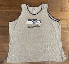 Majestic Seattle Seahawks Football Mens Size 6XL Gray Tank Top