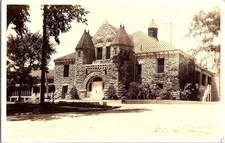 WWII 1945 Fort Leavenworth KS RPPC Stone Military Building Architecture