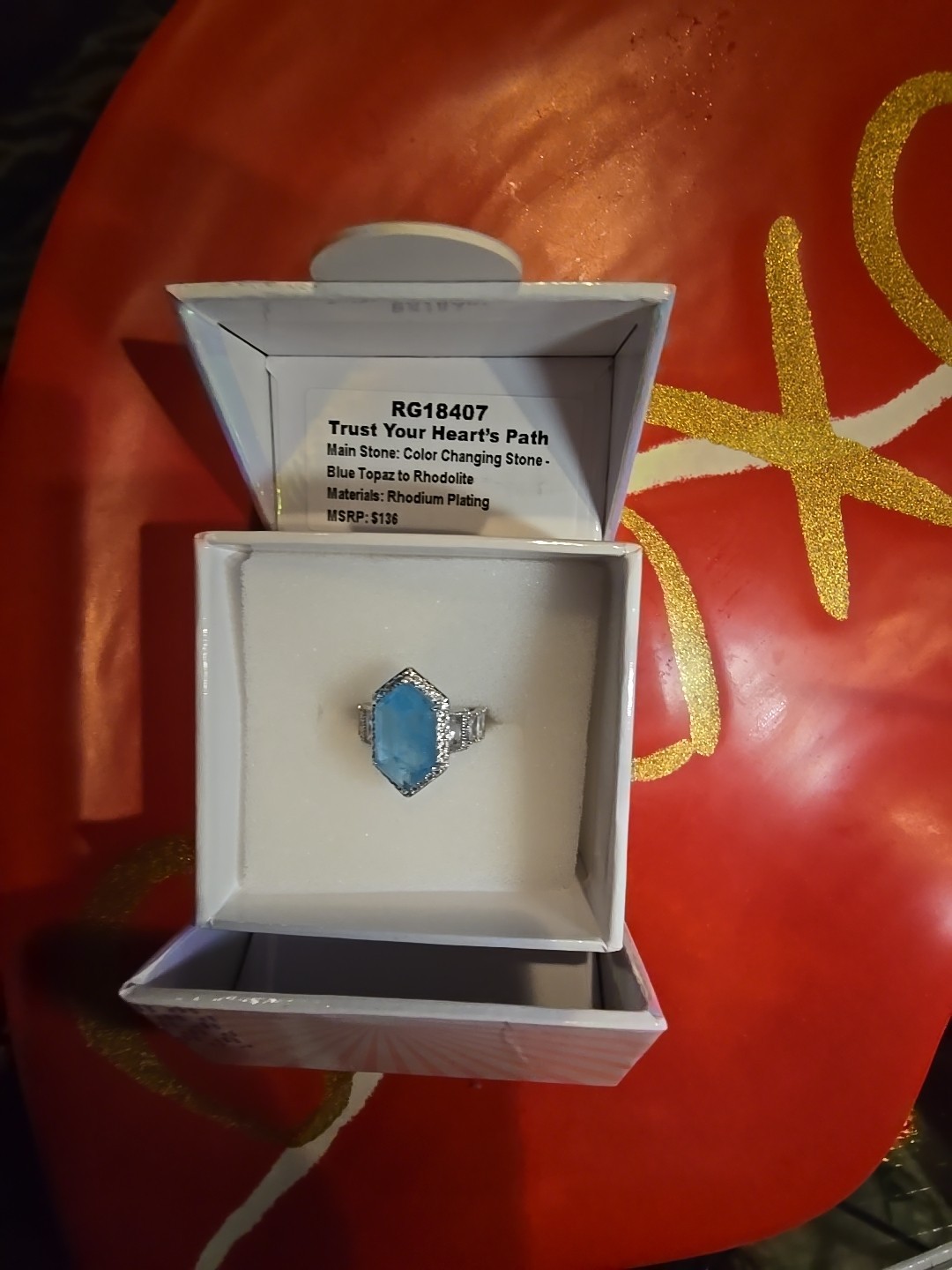 BP Mental Health Awareness Ring Size 6 RG18407 Trust Your Hearts Path