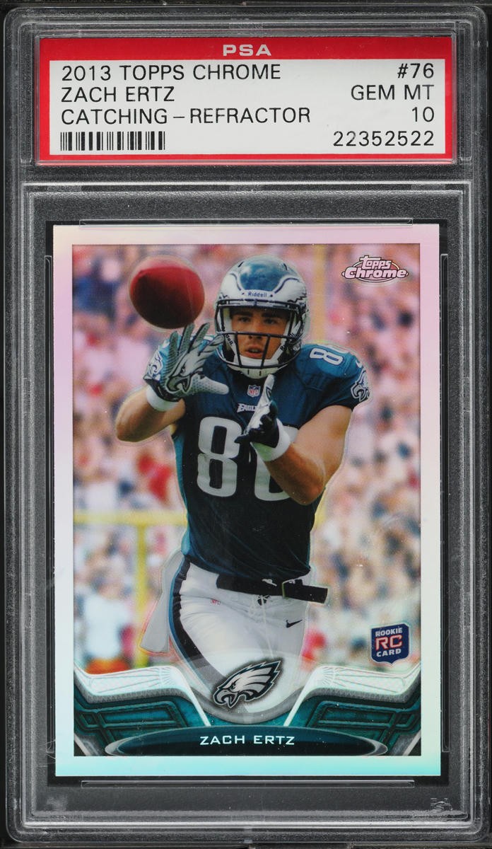 Zach Ertz Topps Chrome #76 Prizm Refractor
