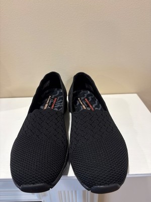 Sketchers 8 M Seager Stat Black Classic Fit Memory Foam