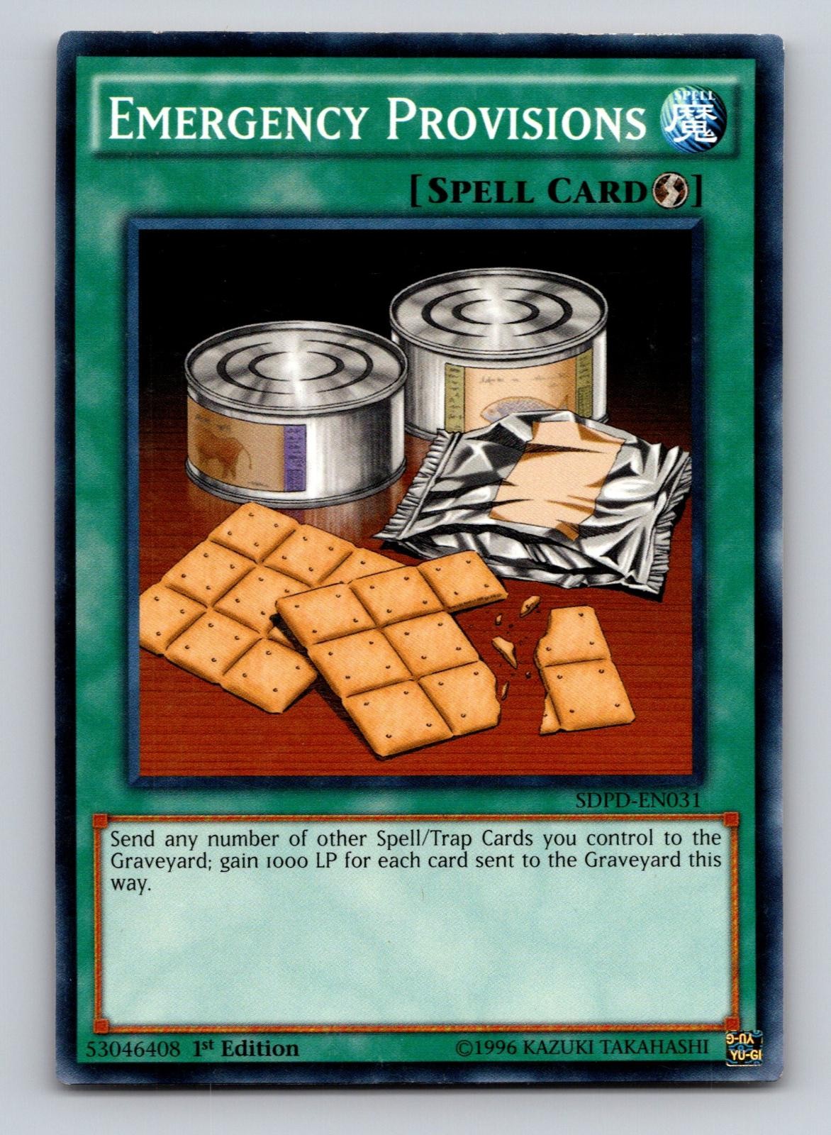 Emergency Provisions SDPD-EN031 Common Yu-Gi-Oh 1st Edition