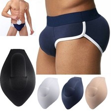 Soft Men Jockstraps Sponge Pouch Bulge Pads Underwear Swimwear Enhancer Cups Hot