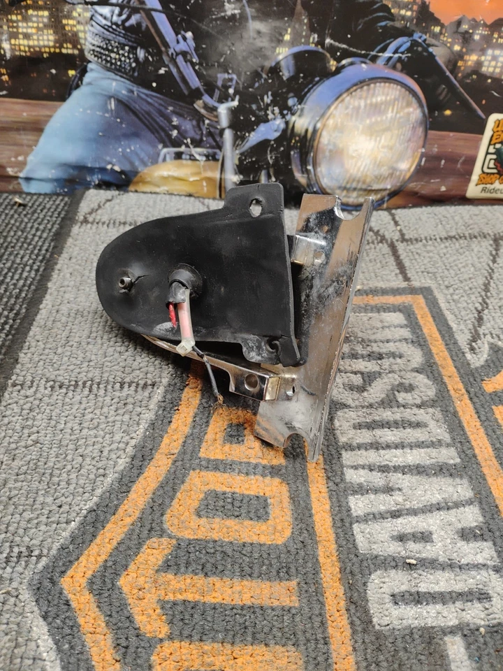 Luz trasera Sparto Chopper disco duro vintage - cromada - arley Davidson Ul Foto 3 de 4