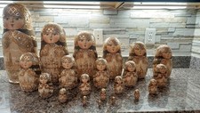 Signed And Dated RUSSIAN MATRYOSHKA DOLL SET OF 21