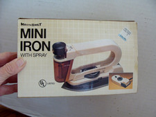 VTG MASTER BUILT MINI ŻELAZKO PODRÓŻNE ZE SPRAYEM - IOB Z INSTRUKCJĄ - DZIAŁA