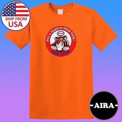 Esso Tiger Oil Company Men's Orange Size S-5XL