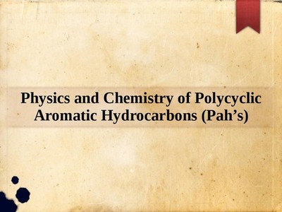 Physik und Chemie polyzyklischer aromatischer Kohlenwasserstoffe (Pah s)