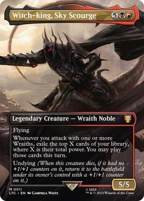 ~ Witch-king, Sky Scourge (Borderless) ~ NM Foil ~ ~ MTG ~