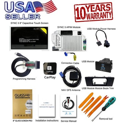 Latest SYNC 2 to SYNC 3 3.4 Upgrade Wireless Carplay KIT FIT For Ford Sync3 GPS