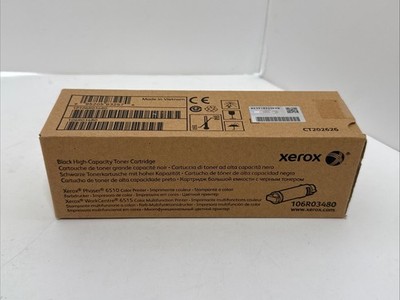 New Genuine OEM Xerox 106R03480 Black High Capacity Toner Cartridge 6510 6515