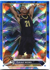 2023-24 Topps Chrome Sapphire #80 Isaiah Wong