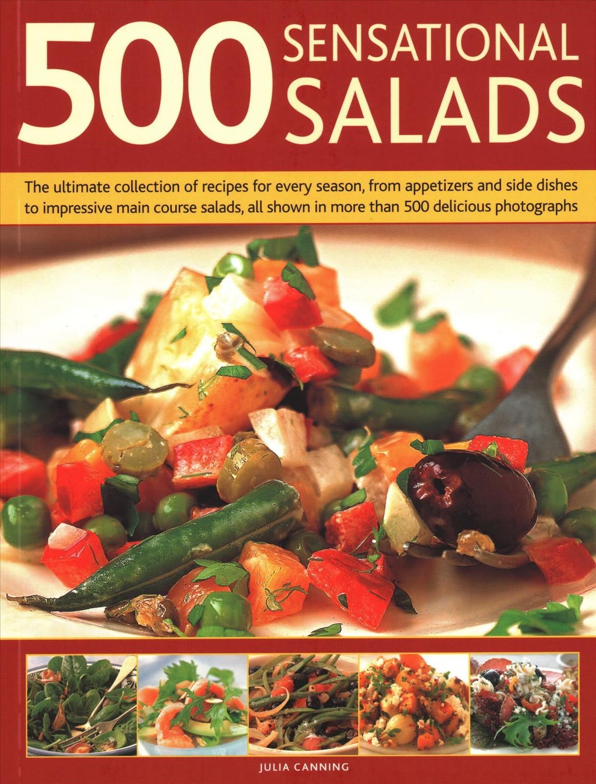 500 Best-Ever Salads by Julia Canning (Paperback Book)