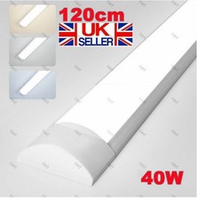 LED Batten Light Ceiling Tube Fluorescent 3000K-6500K Daylight 4FT BATON UK