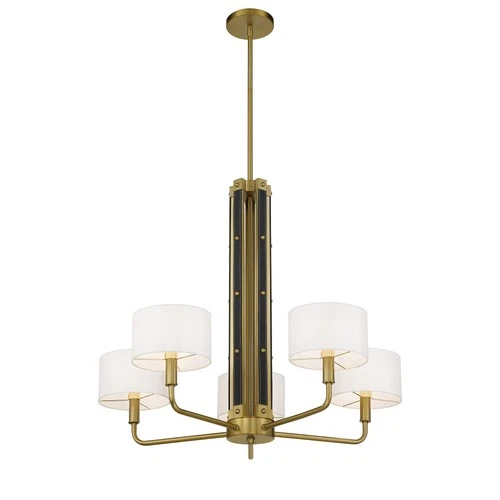 Minka Lavery 2785 Chelsea 5 Light 30"W Chandelier - Brass - Picture 4 of 4