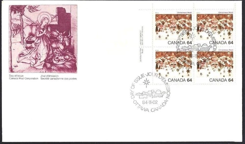 🍁Canada   #1042 ULpb     "CHRISTMAS"     Brand New  1984 First Day Cover