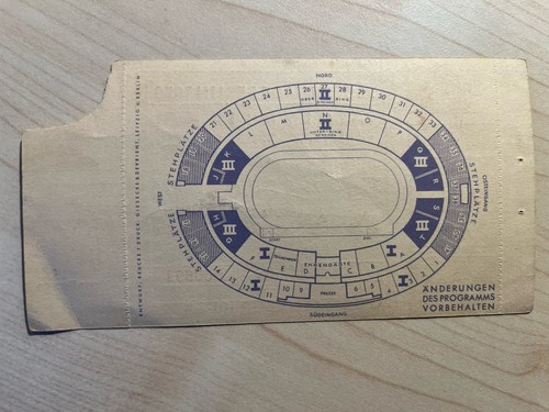Eintrittskarte Ticket Halbfinale Fußball Olympia 1936 Italien - Norwegen - Bild 2 von 2