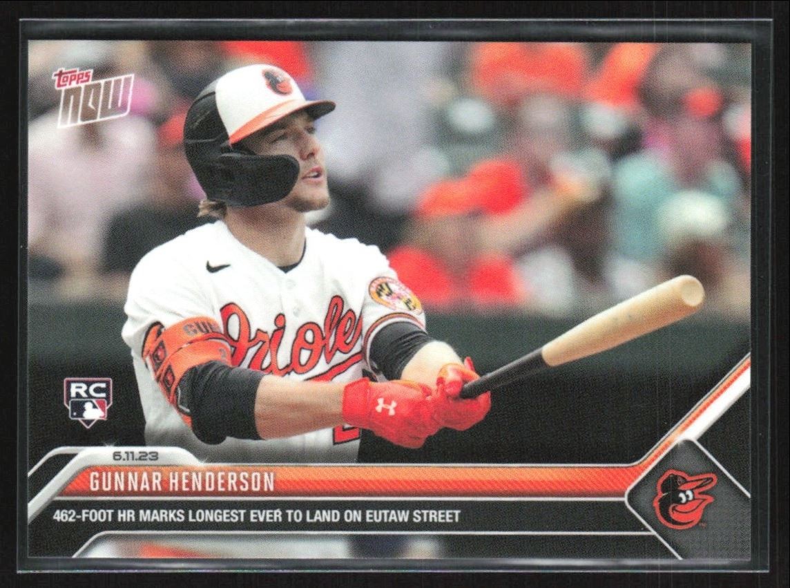Gunnar Henderson 2023 Topps Now #425 Baltimore Orioles