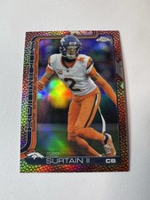 Patrick Surtain Leather Refractor Topps Chrome 2025