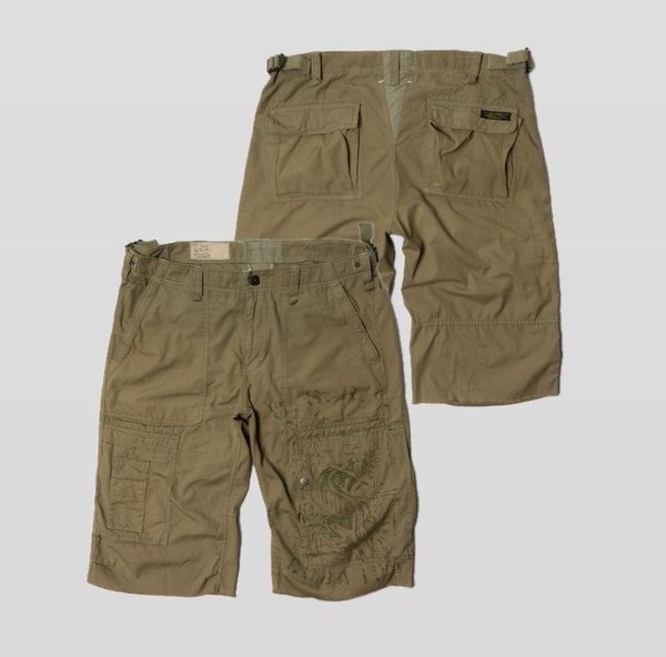 Men Ralph Lauren Shorts Brown Cotton 34