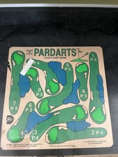RARE Vintage Wooden Pardarts Hand Painted Sig...