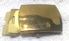 United States Military Slide Belt Buckle Solid Brass USA Made Great Shape 1