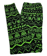 Lularoe Leggings TC Tall Curvy St Patrick Shamrock COIN Horseshoe Irish Chevron