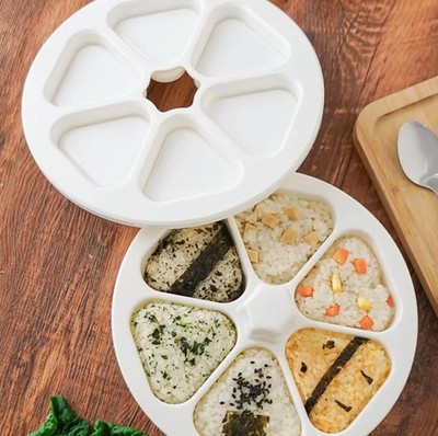 6 in 1 Onigiri Mold Multifunctional Triangle Sushi Rice Ball Maker Storage Set
