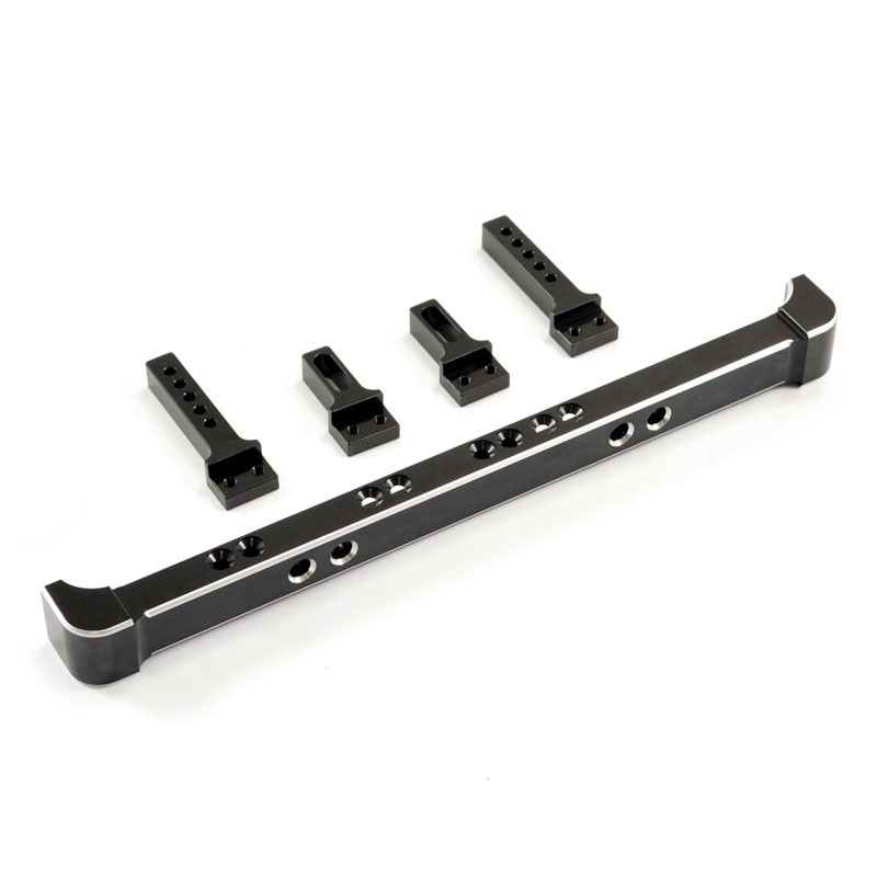 Fastrax Aluminium Rear Bumper fits Traxxas TRX-4 RC Truck