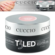 Cuccio T3 LED/UV Controlled leveling Cool Cure Sculpting Nail Gel Pink 2 oz