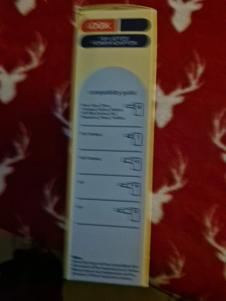 Logik power supply adapter cable for HP laptop 3m 90W black UK 19V LNPHP24 - Image 4 of 4