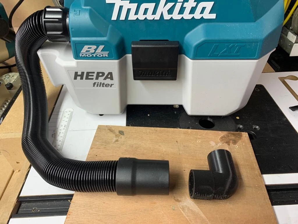 Makita DVC750L vacuum extractor hose adaptor to Makita LS1019L