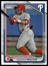 2024 Bowman #BP-113 TayShaun Walton Prospects Philadelphia Phillies Baseball