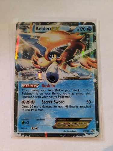 Pokémon TCG Keldeo-EX BW Black Star Promos BW61 Holo Promo