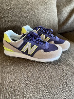 new balance purple and yellow
