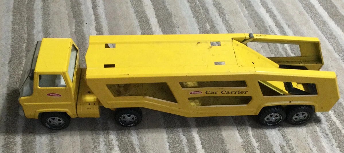 Old tonka car carrier cheap truck