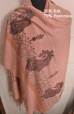 TRADITIONAL KASHMIRI MICRO HAND EMBROIDERED DAUR SHAWL PASHMINA 14 DESIGN CHOICE