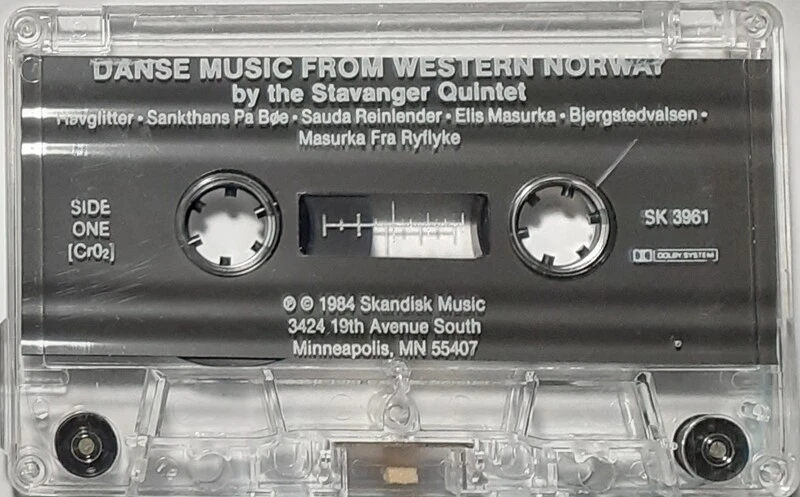 Cassette Tape - Stavanger Quintet - Dance Music from Western Norway - Image 2 of 2