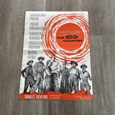 1958 THE BIG COUNTRY Uncut  Pressbook  Very Rare Oversized 13 x 18 GREGORY PECK