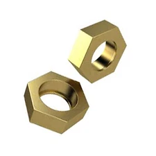 8pcs Mitee-Bite #10590: Hex Washer, Brass, 1" Hex For Original Metric Fixture