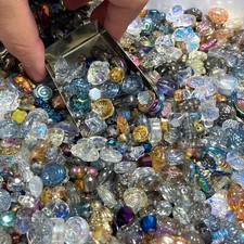 mixlot Glass beads lot jewelry making mix variety bead supplies Read Description