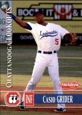 2014 Chattanooga Lookouts Grandstand #12 Casio Grider Loma Linda California Card