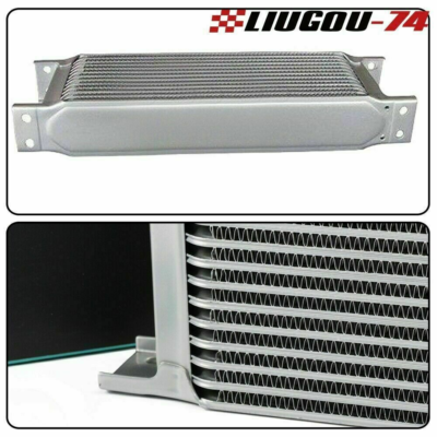 Gplusmotor 25 Row 10AN Universal Transmission & Engine Oil Cooler Kit With 7" Fan