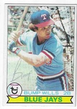 Bump Wills Signed 1979 Topps Card / Autographed