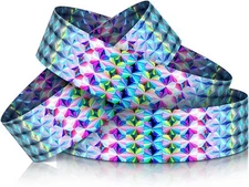 Ctosree Holographic Plastic Wristbands Paper Wrist Bands Waterproof... 