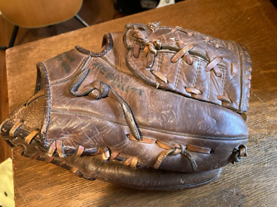 Rawlingsジャケット St.Louis 1897 レザー VINTAGE RAWLINGS BASEBALL GLOVE-GJ 50-BROWN LEATHER