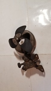 Vintage Hot Rod 1930's 1940's Vacuum Run Rubber Blade Old Car Dash Fan